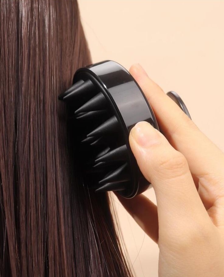 Black Scalp Massager Shampoo Brush thumb 2