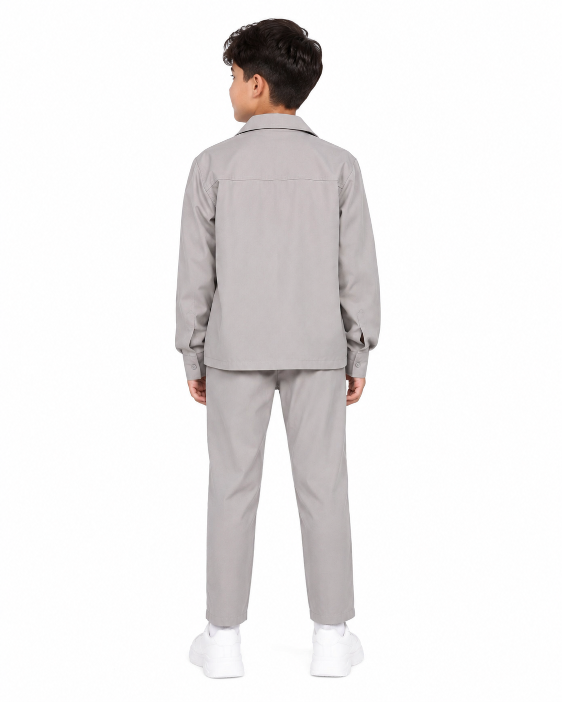 Boys Grey Shirt & Pants Set thumb 3