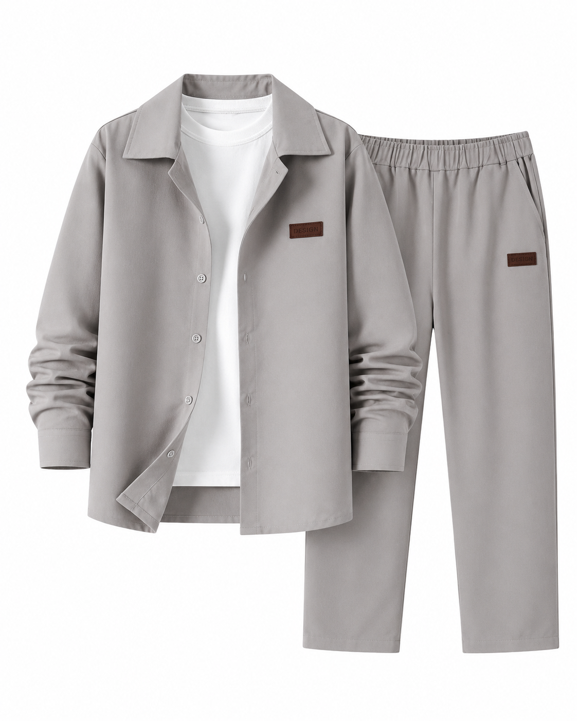 Boys Grey Shirt & Pants Set