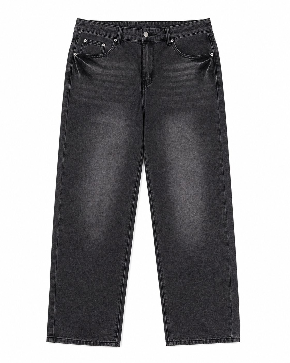 Men’s Dark Grey Straight Leg Jeans