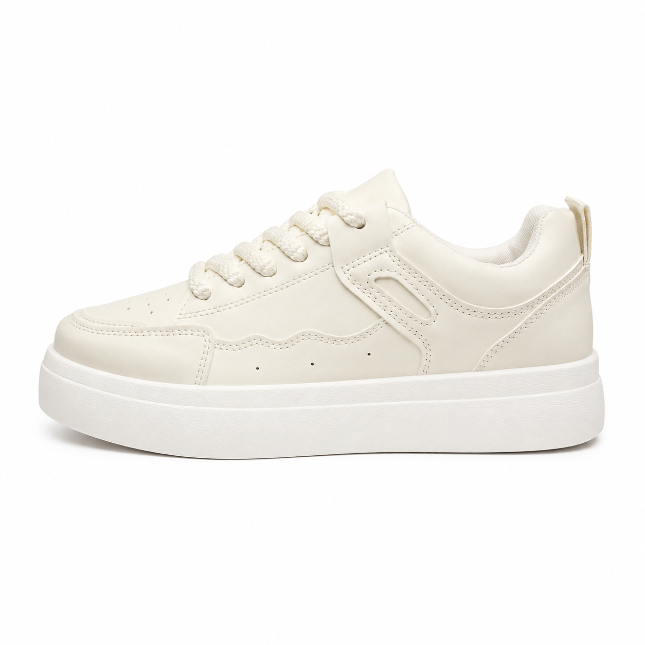 Women’s Beige Platform Sneakers thumb 3