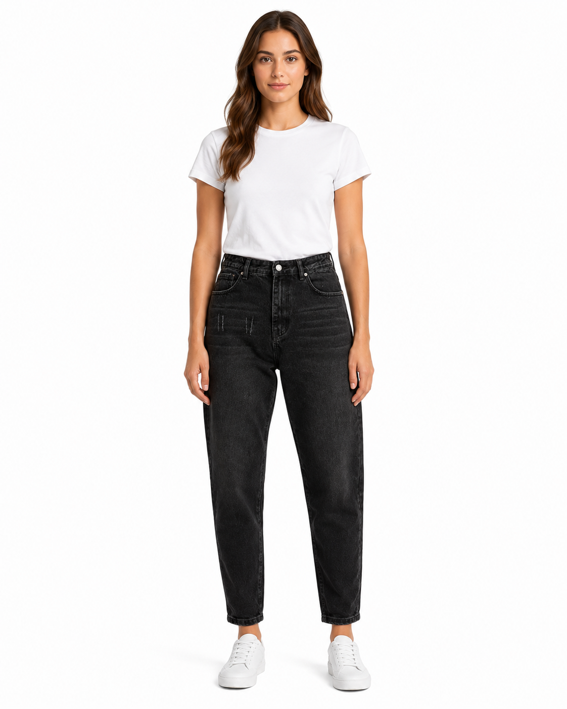 Women’s Black Straight Leg Jeans thumb 2