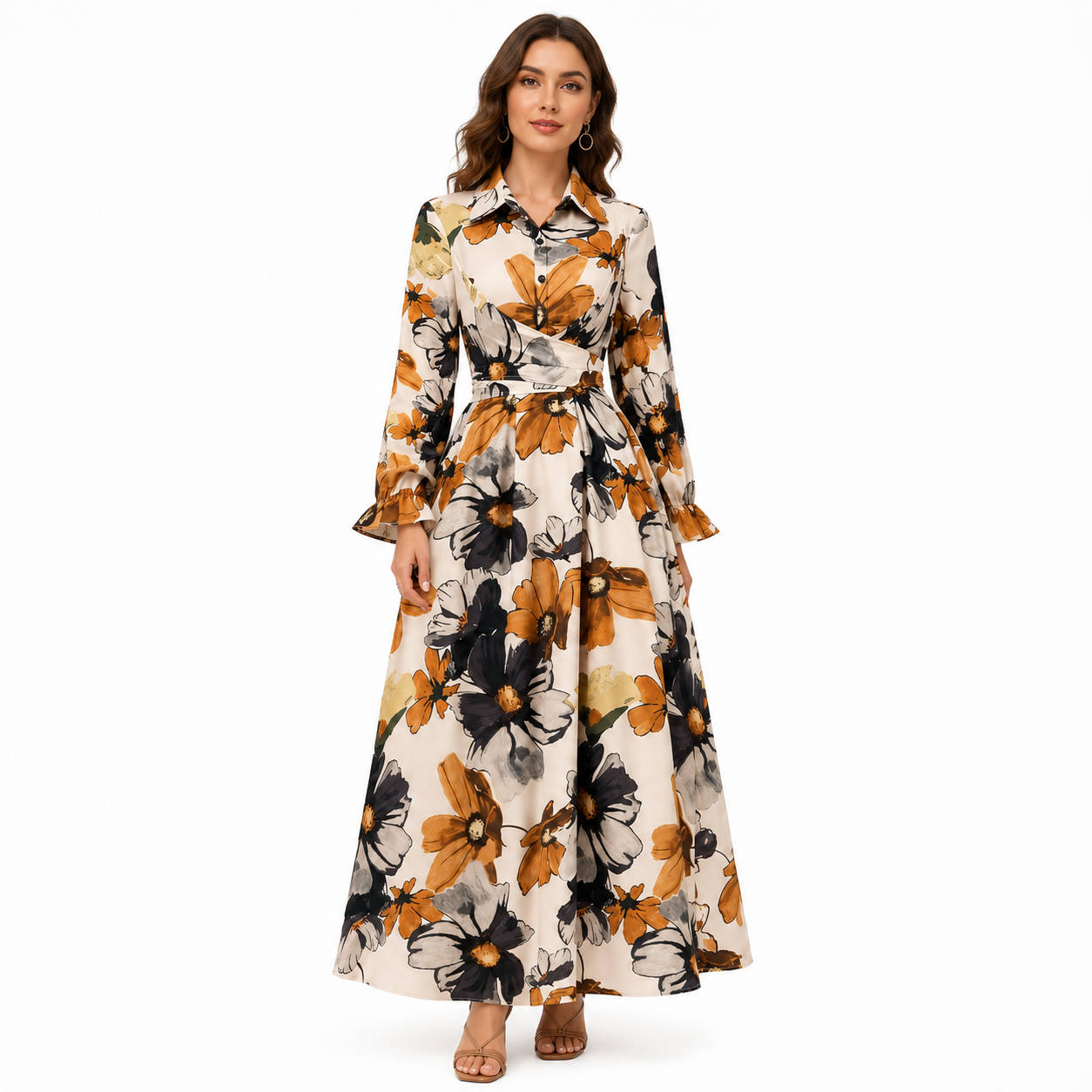 Women’s Multicolor Floral Maxi Dress thumb 2