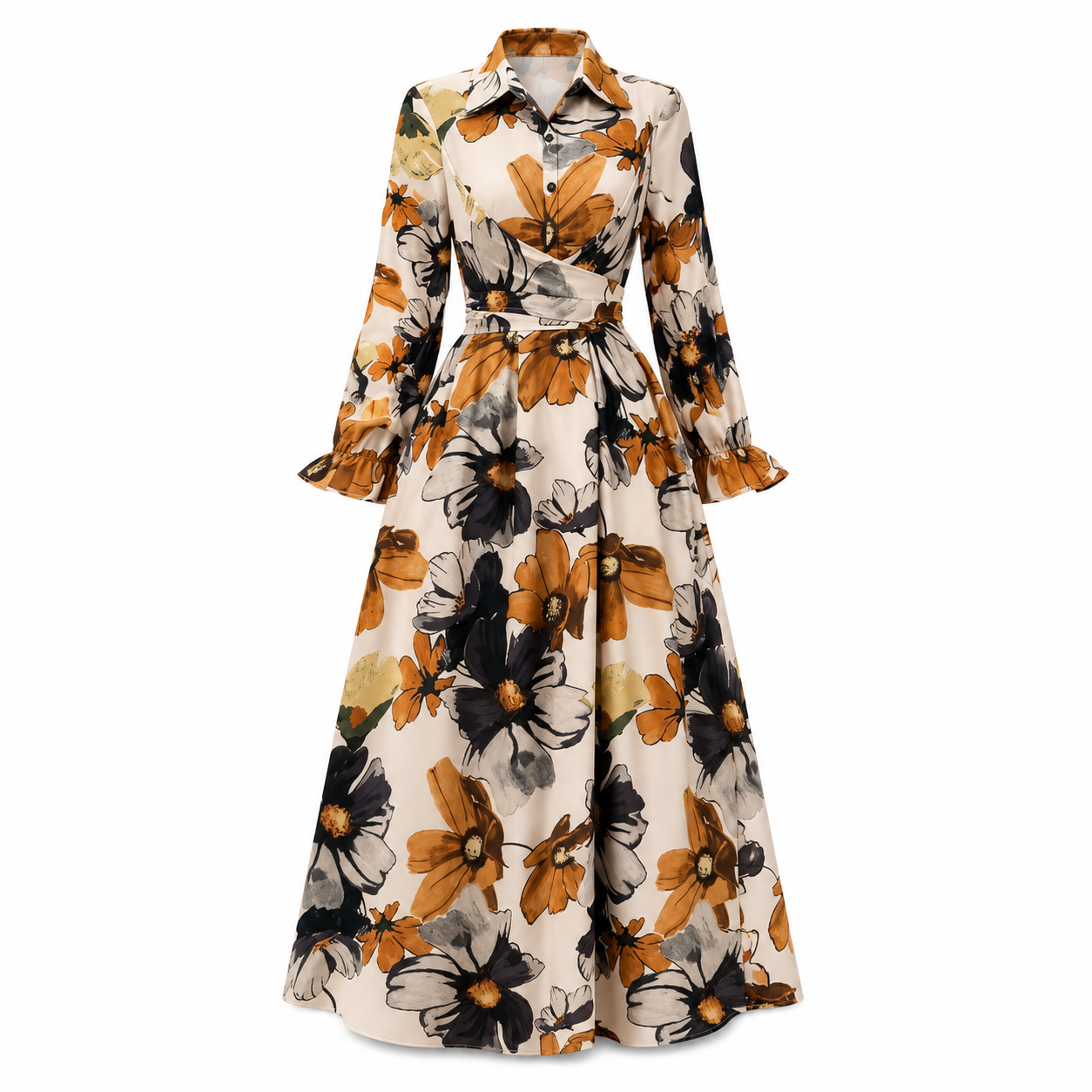Women’s Multicolor Floral Maxi Dress