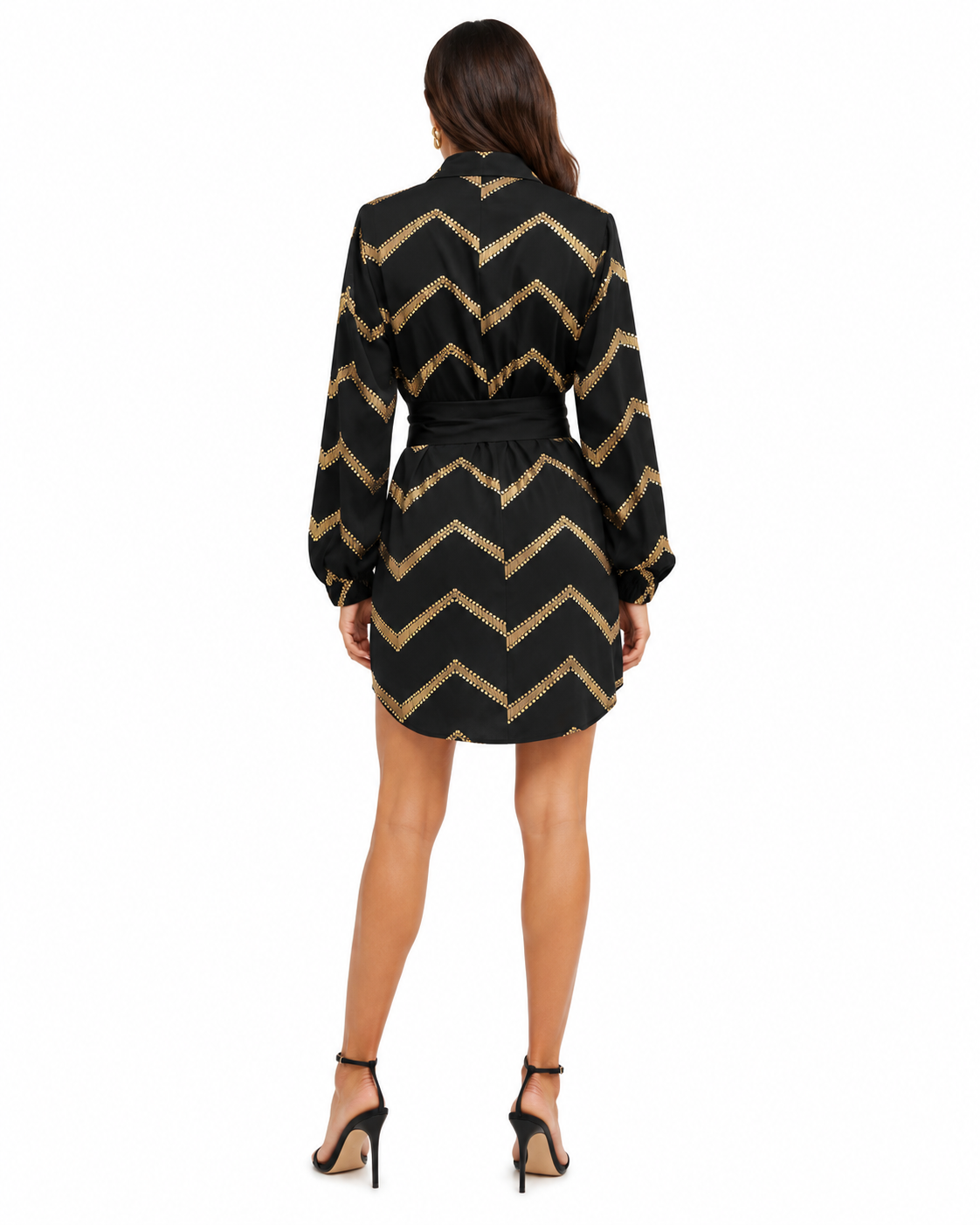 Women’s Black & Gold Shirt Dress thumb 3