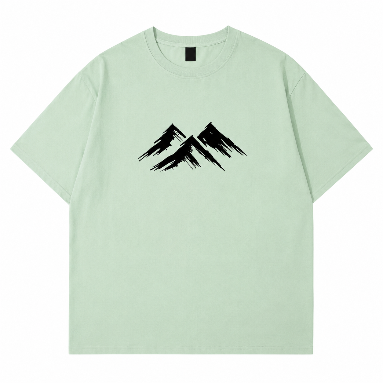 Men’s Casual Minimalist Mountain Printed Short Sleeve T-Shirt