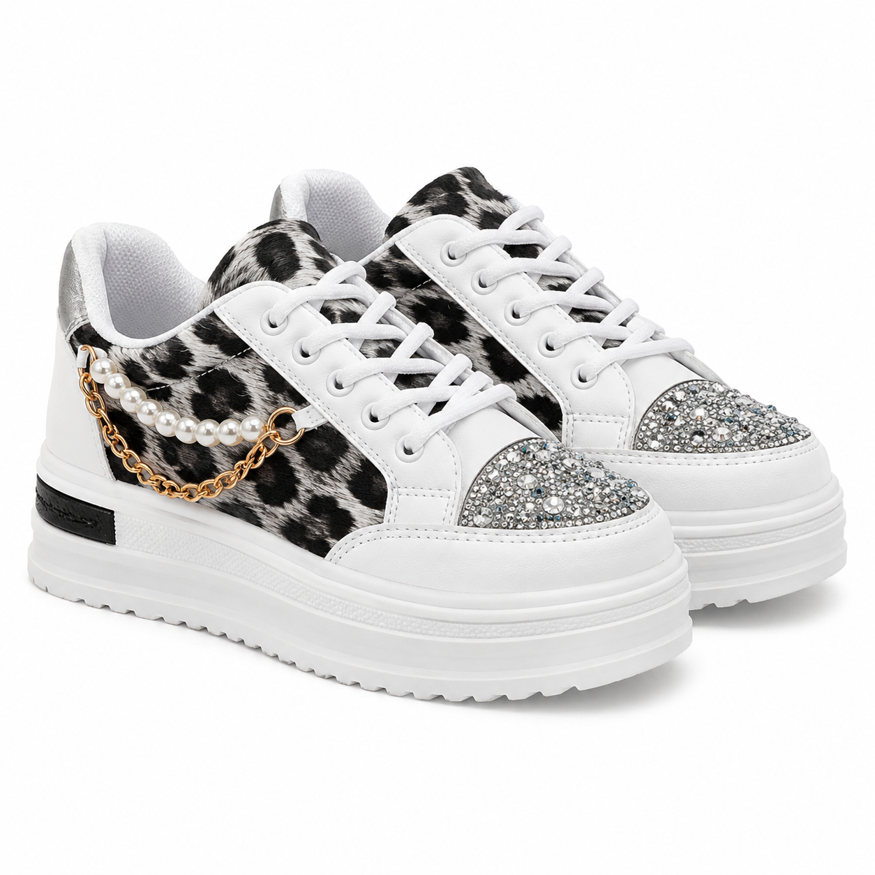 Women’s Shoes, 2025 Spring/Autumn New Thick Sole Versatile Chunky Sneakers