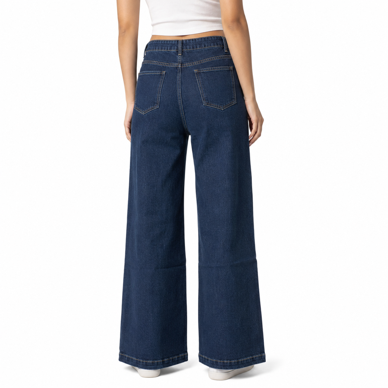 Women Wide Leg Denim Jeans thumb 3