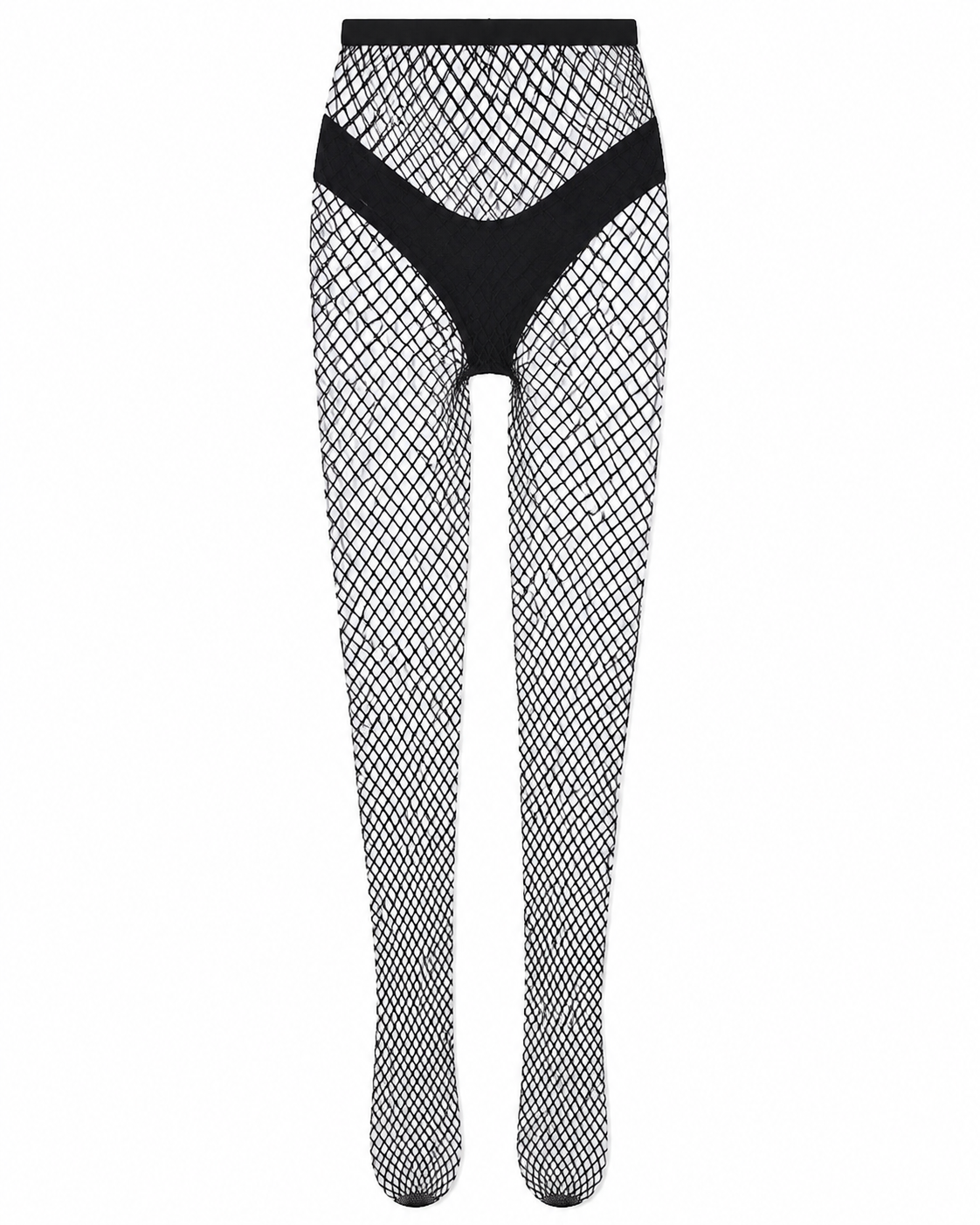1pair Women’s Stylish & Sexy High-waisted Fishnet Pantyhose With Anti-hook Technology