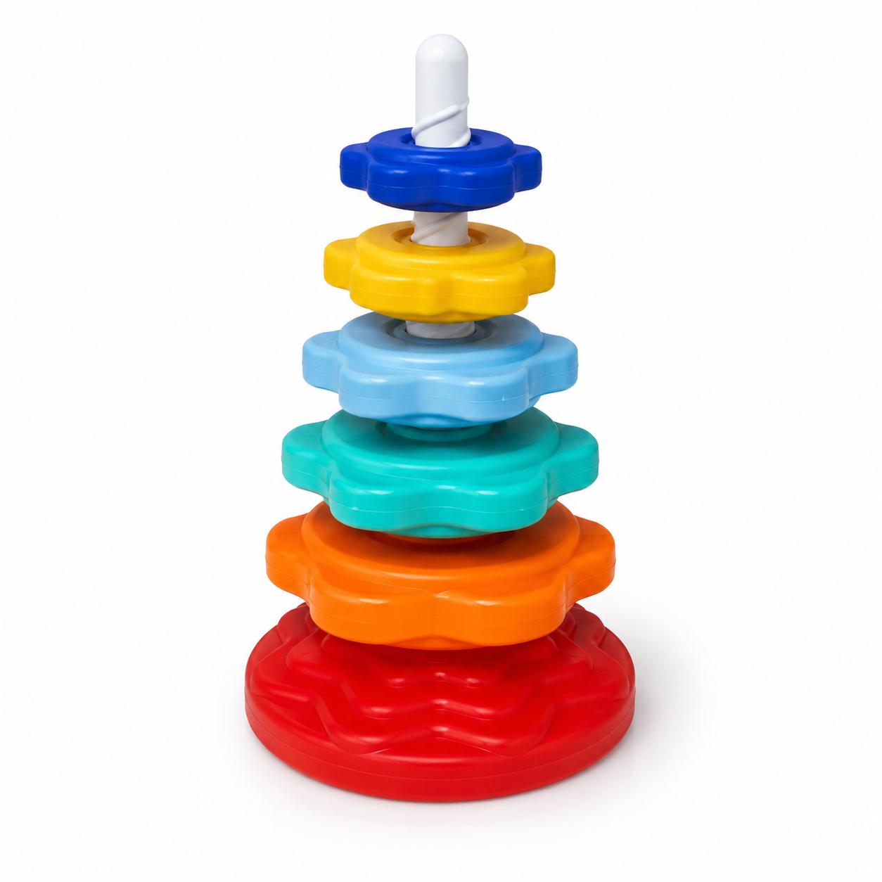 Rainbow Rotating Tower Baby Stacking Toy