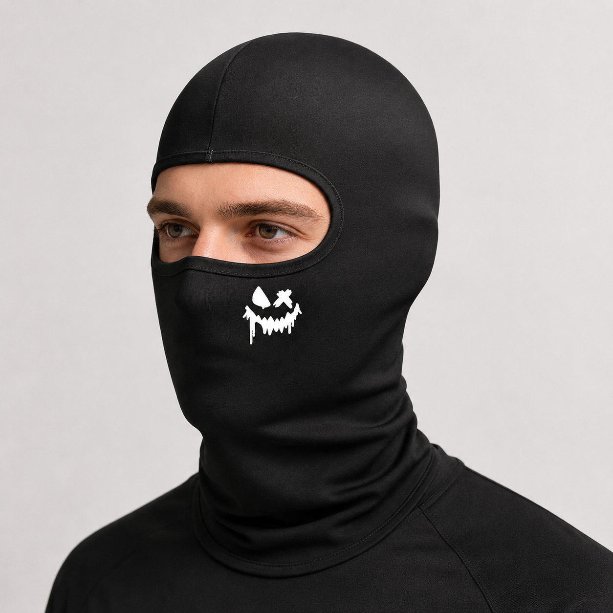Unisex Printed Ski Mask Balaclava, UV Protection Windproof Face Mask Neck Gaiter