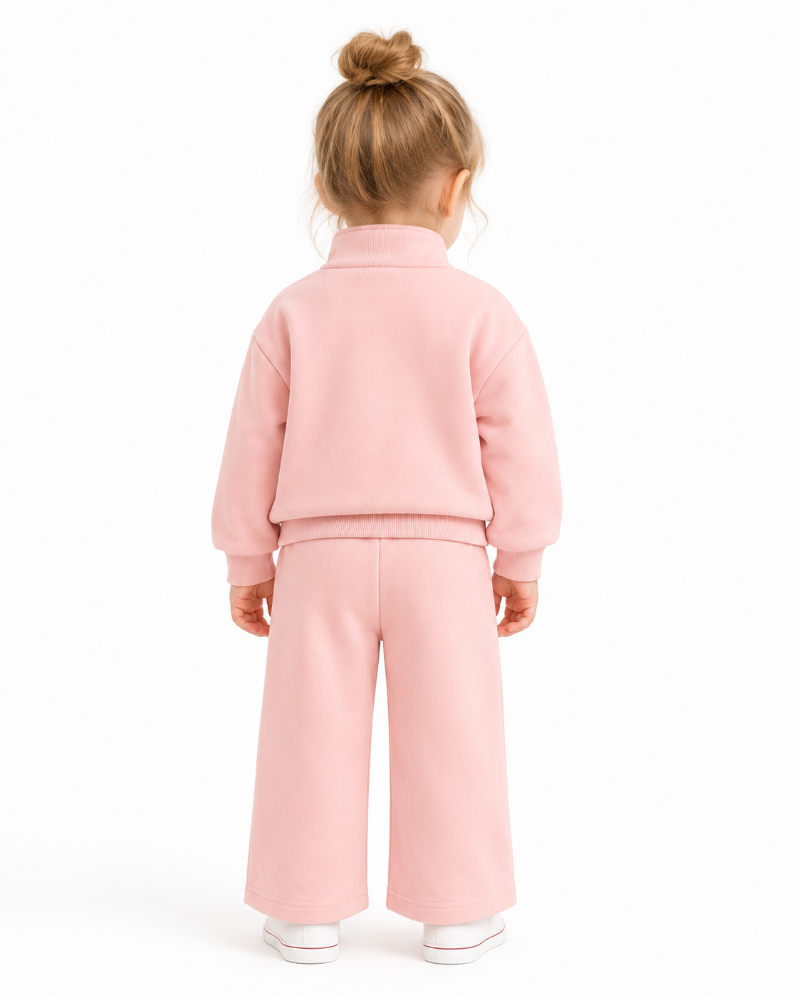 2pcs Baby Girl Baby Pink Thermal Lined Warm Outfit thumb 3