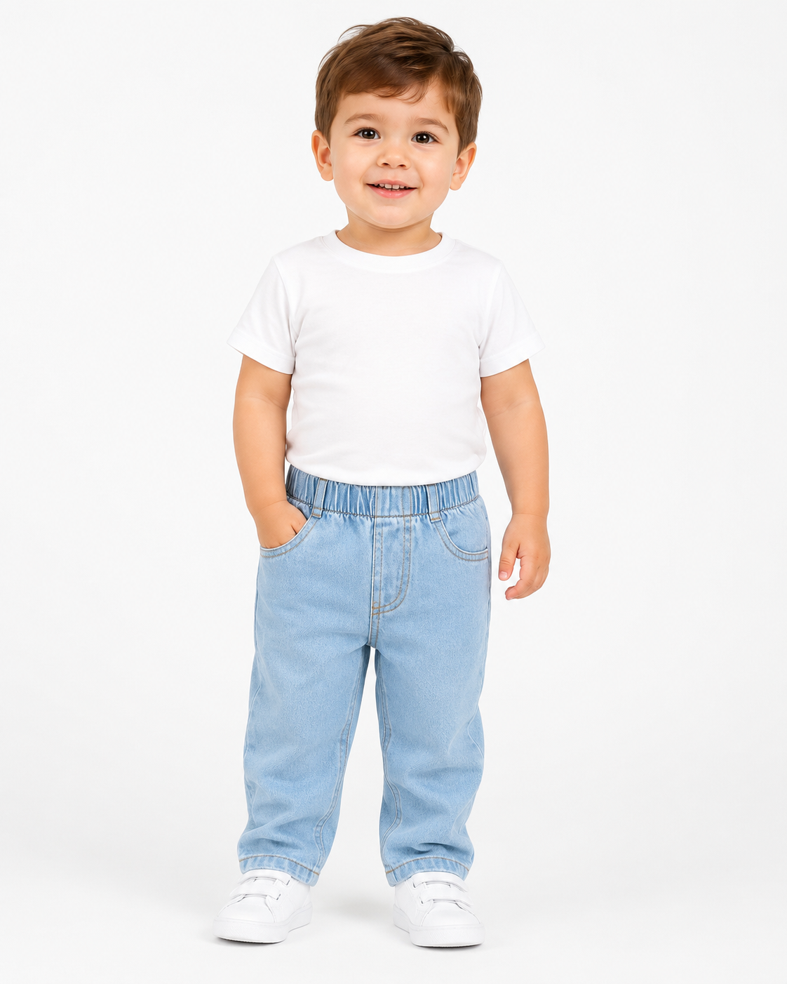3pcs Toddler Denim Pants Set thumb 2