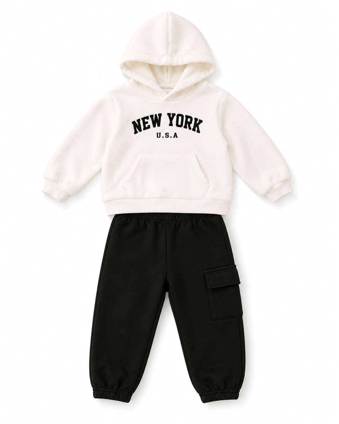 Kids New York Hoodie & Cargo Pants Set