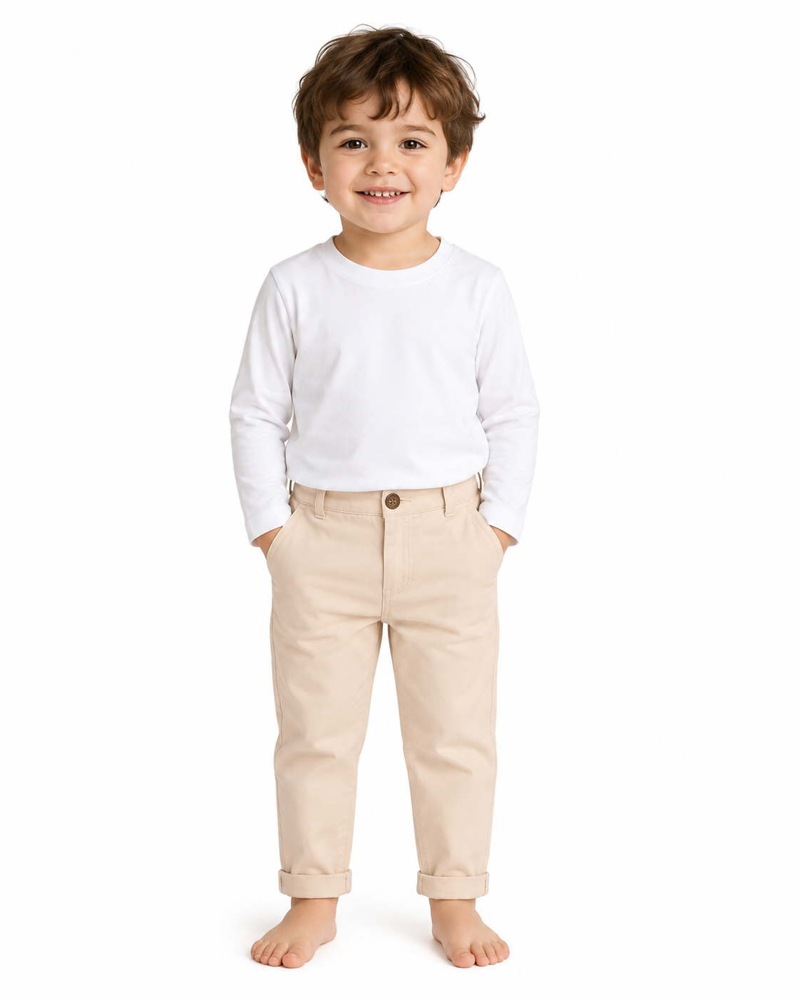 Boy beige Casual Pants thumb 2