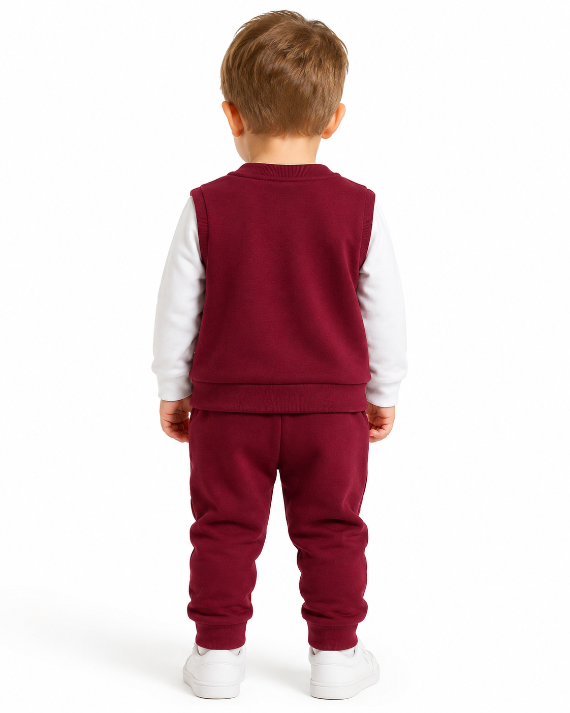 Baby Boys Burgundy Milano Tracksuit Set thumb 3