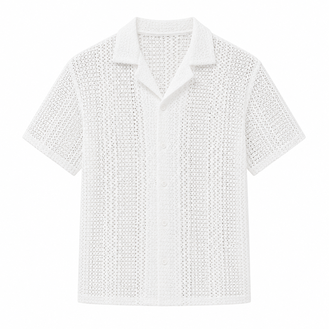 Mercer Haus Men’s Casual Hollow Out Design Shirt