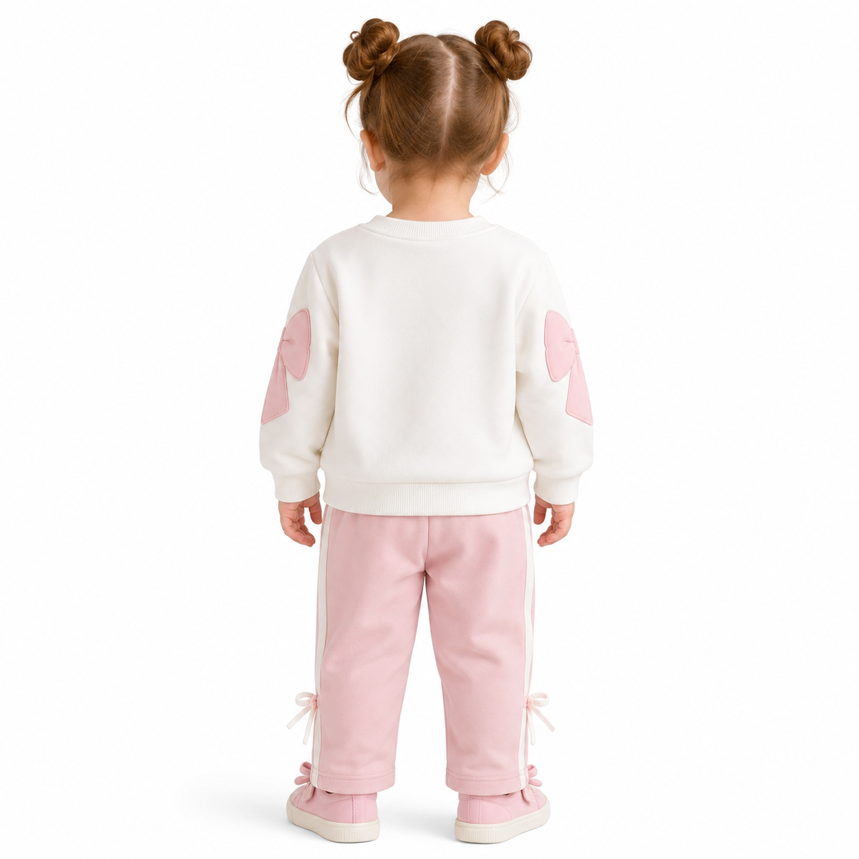 Baby Girls Sweet Bow Sweatshirt & Pink Pants Set thumb 3