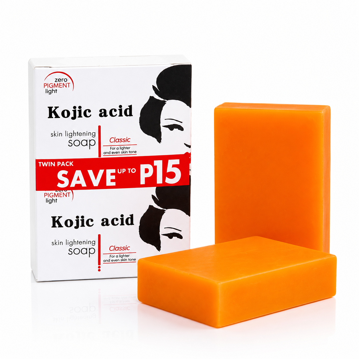 2pcs Kojic Acid Soap Papaya Handmade Essential Oil Soap