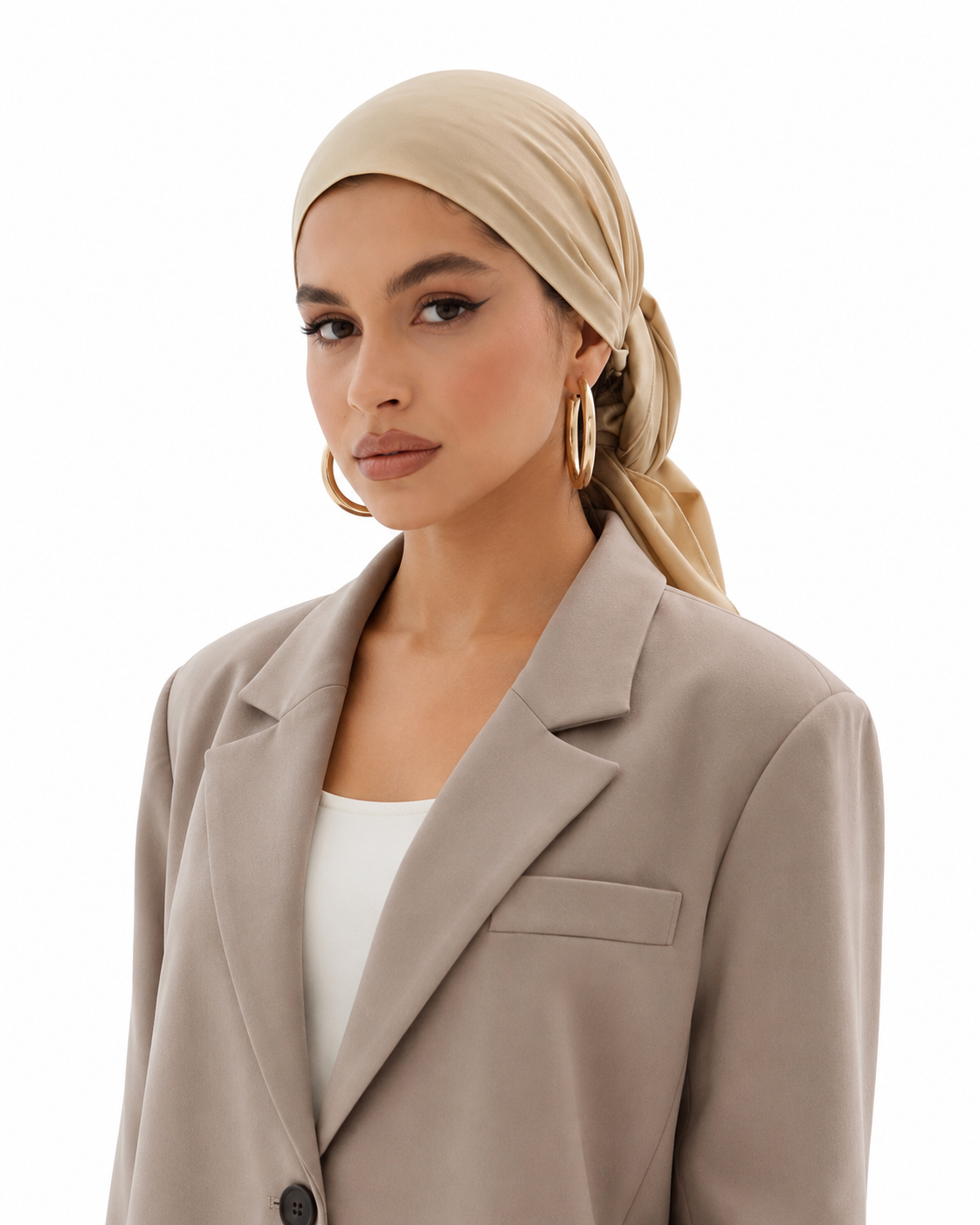 Women’s Solid Color Middle Eastern Classic Fashion Head Scarf thumb 2