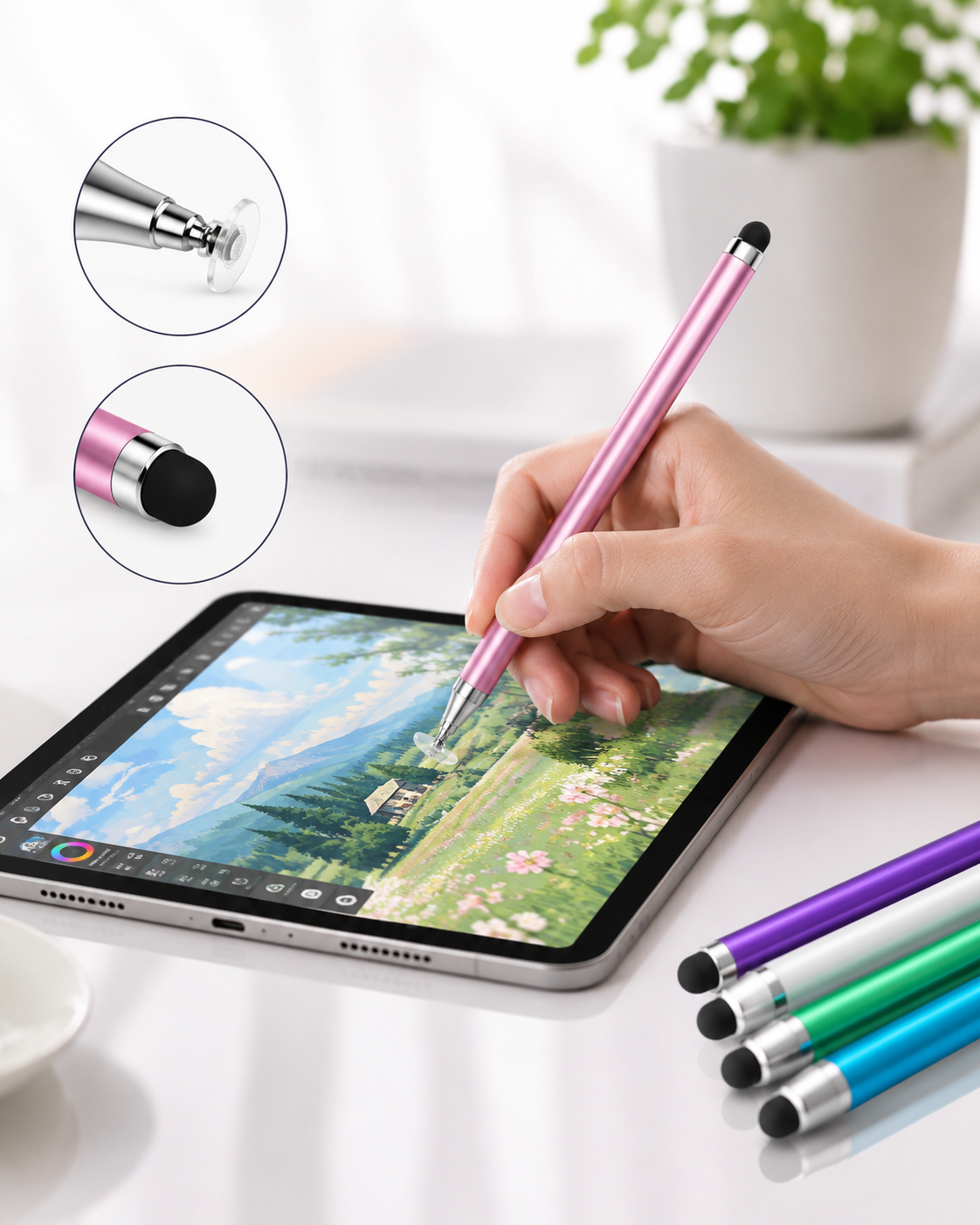 2-in-1 Stylus Pen for Smartphones/Tablets thumb 2