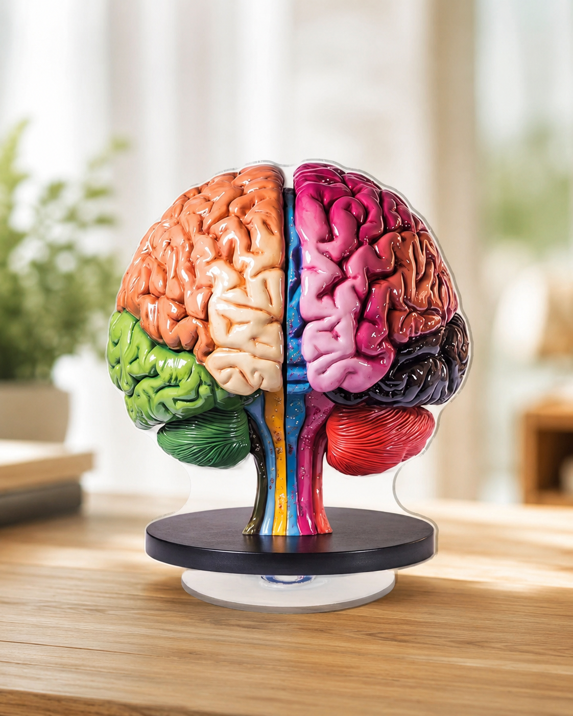 2D Rotating Anatomical Brain Model thumb 2