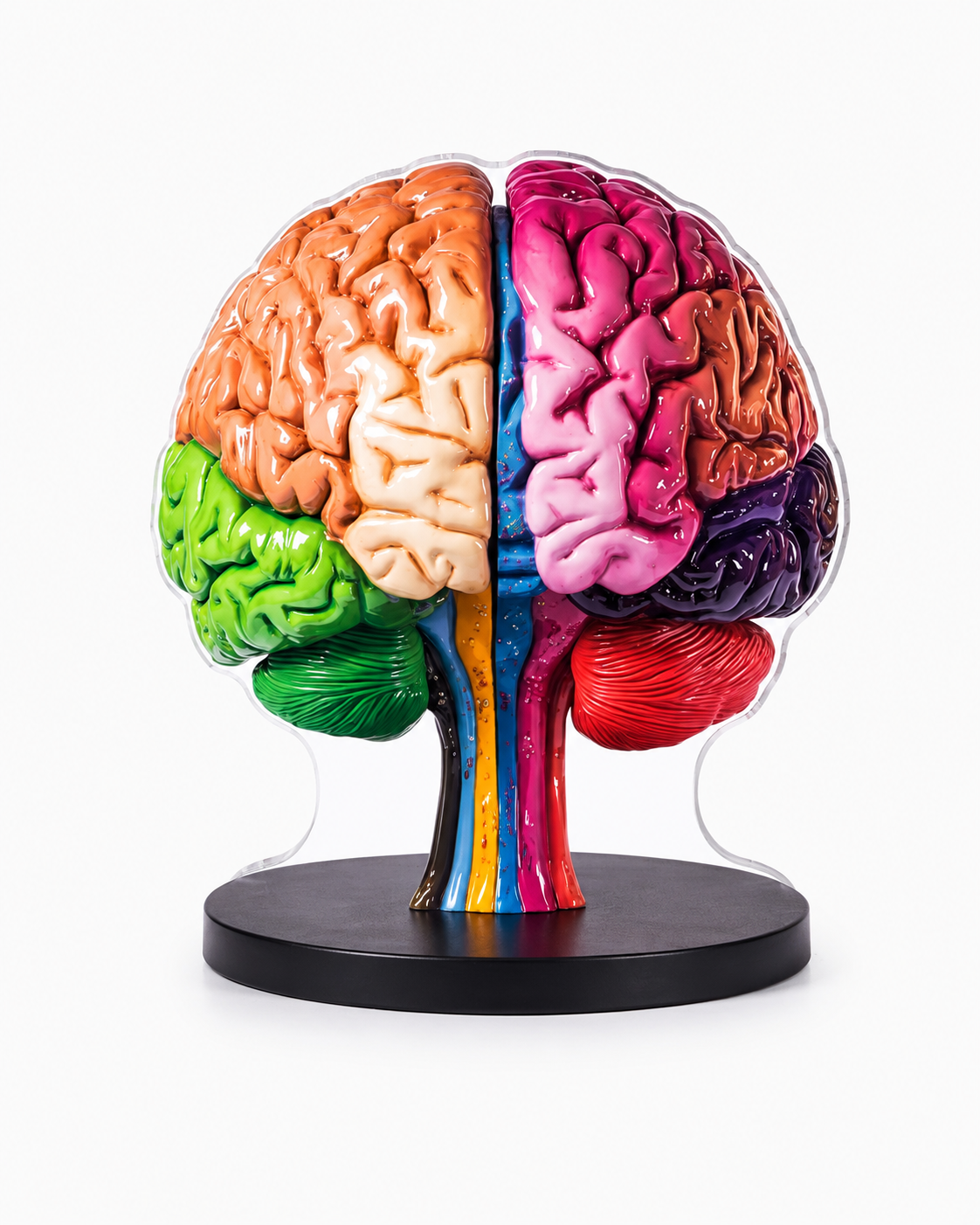 2D Rotating Anatomical Brain Model